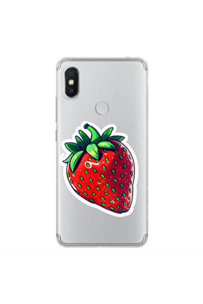 Other Xiaomi Redmi S2 strawberry Transparent Silicone TPU Θήκη