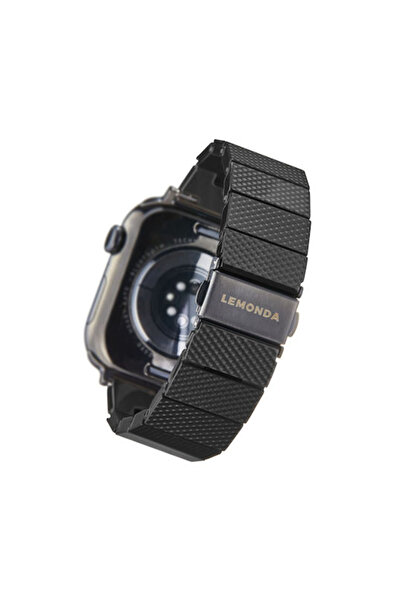 OEM Λουράκι από φυτικές ίνες για Apple Watch 44 45 46 49mm Μαύρο