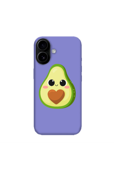 Other Apple Iphone 16 plus Baby avocado Purple Colored Silicone TPU Θήκη