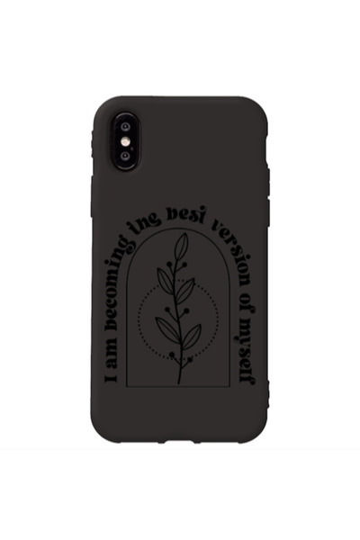 Other Apple iPhone Xs I am Becoming Black Colored Silicone TPU Θήκη