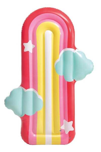 Intex Rainbow Cloud Float Multi color PVC Adult Pool Float 175m x 117m x 20cm
