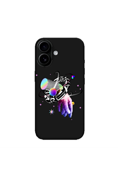 Other Apple Iphone 16 plus Y2k Black Colored Silicone TPU Θήκη