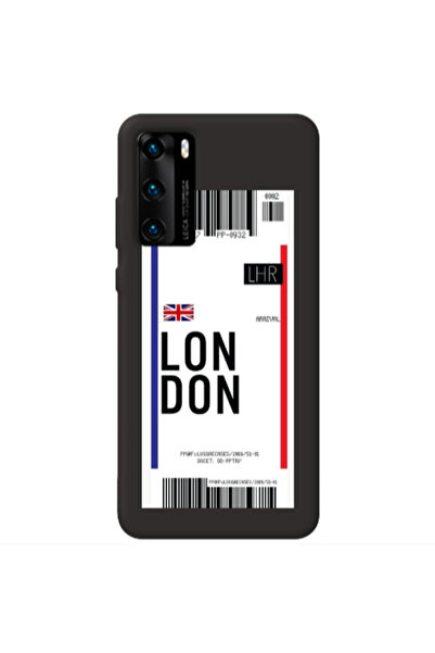 Other Huawei P40 London Arrival Black Colored Silicone TPU Θήκη