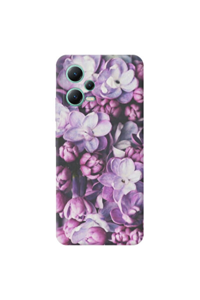 Other Xiaomi Redmi Note 12 Pro Plus 5G Purple Flowers Transparent Silicone TP...