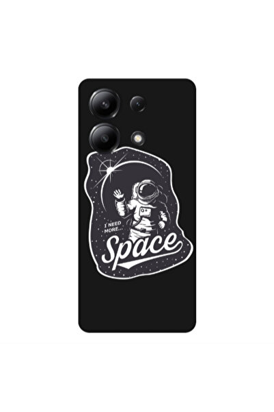 Other Xiaomi Redmi Note 13 4G I need more spacee Black Colored Silicone TPU Θήκη