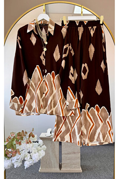 modabetce TESETTÜR DESENLİ VİSCON TAKIM