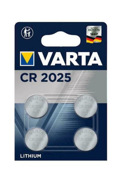 Varta Μπαταρία ρολογιού λιθίου CR2025 4 τεμάχια