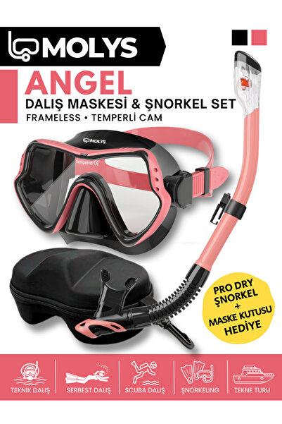 MOLYS ANGEL DALIŞ MASKESİ + ANTI FOG (BUĞU ÖNLEYİCİ FİLM) + PRO FULL DRY TAM ...