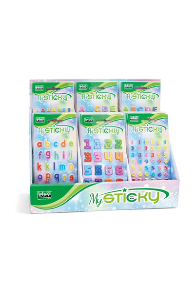 Lebez Autocolante 3D cu litere și numere MySticky A914
