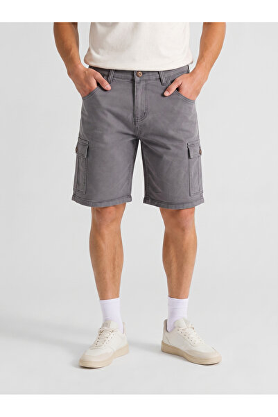 Penaltı Cargo Pocket Capri Light Gray