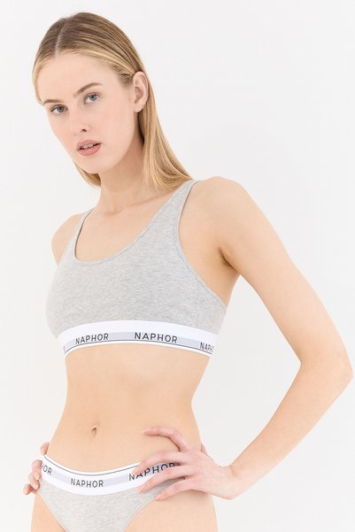 Naphor Signature Perle Gray Bralet Bra