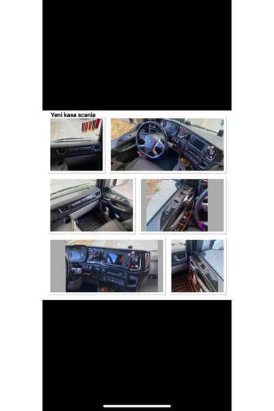 FD Damla Etiket Scania R500 R540 2018 Full Set Glossy Black Color Mahogany Fi...