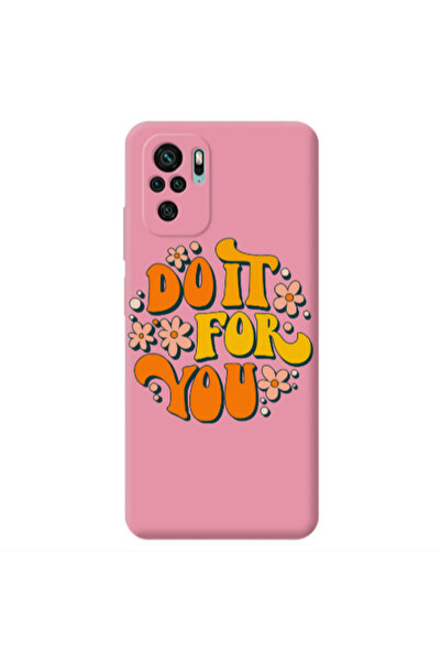 Other Xiaomi Redmi Note 10S Do it For You Pink Colored Silicone TPU Θήκη