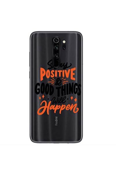 Other Xiaomi Redmi Note 8 Pro Stay Positive Transparent Silicone TPU Θήκη