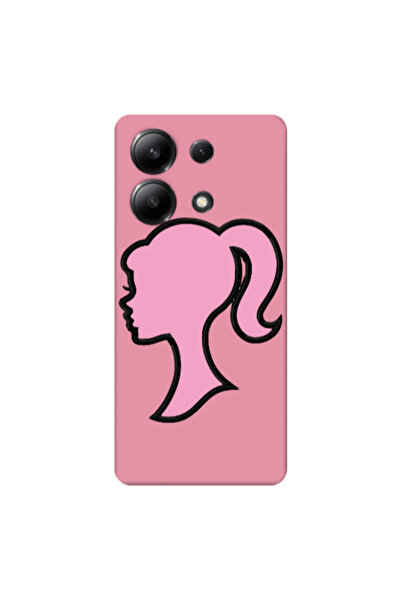 Other Xiaomi Redmi Note 13 4G Line girl Pink Colored Silicone TPU Θήκη