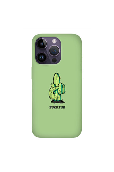 Other Apple iPhone 14 Pro Max Green Cactus Light Green Colored Silicone TPU Θήκη
