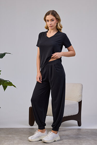 straviera Women's Lycra Cupra Pique Modal Shalwar Set