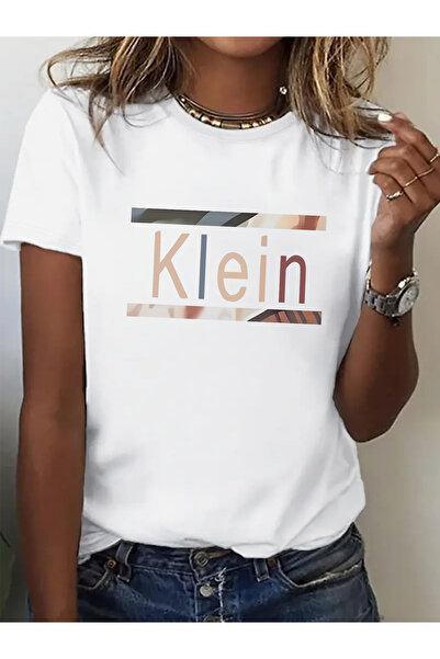KYMC07 Women'S Crew Neck T-Shirt with Print, Short Sleeve, cotton, Spring/Sum...