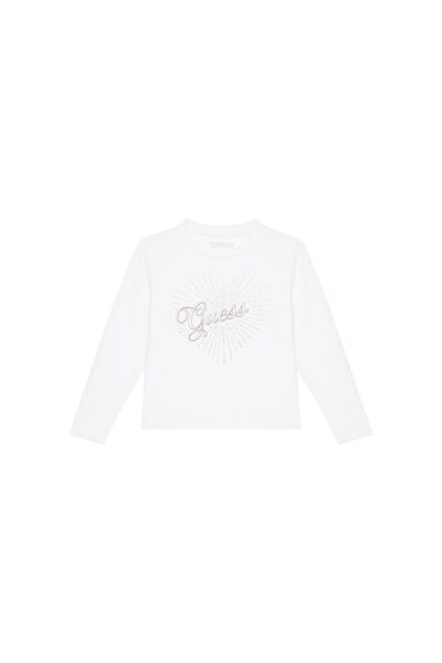 Guess Bluză de fată J5BI35J1314 Albă
