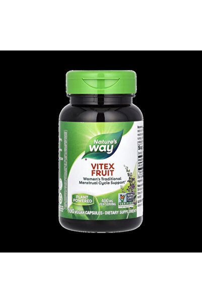 Nature's Way Vitex Fruit 400 Mg 100 Veg Capsules