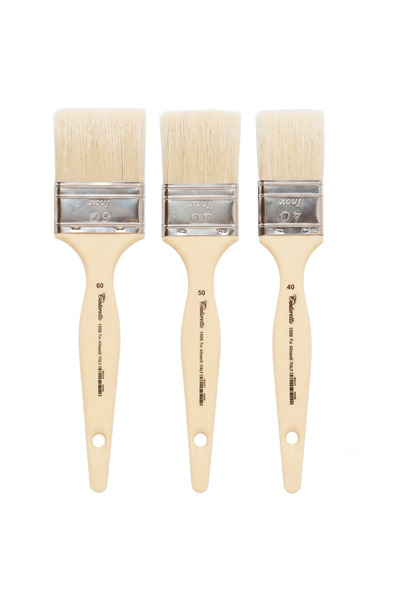 TINTORETTO Per Alimenti Set de 3 perii cu peri albi, seria 1500