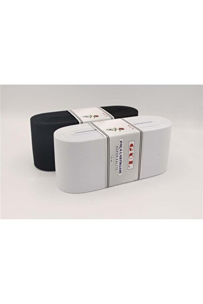 karantuhafiye Hard Woven Rubber Bands 9 cm - 10 Mt White