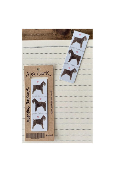 Alex Clark Semn de carte magnetic Schnauzer multicolor 4.5x11.6cm