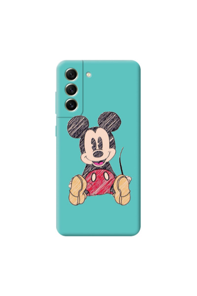 Other Samsung S21 PLUS Mickey mouse 2 Turquoise Colored Silicone TPU Θήκη