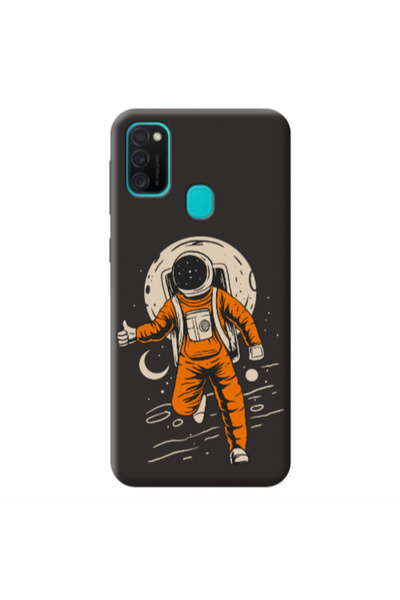 Other Samsung M21 Hitchhike Black Colored Silicone TPU Θήκη