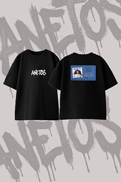 Anetos SZA Travel License Design Τυπωμένο T-Shirt Oversize με λαιμόκοψη ποδηλ...