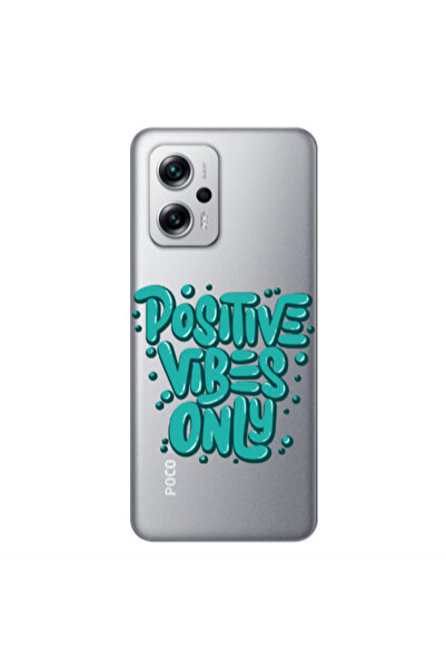 Other Xiaomi Poco X4 GT Positive Vibes Only Transparent Silicone TPU Θήκη