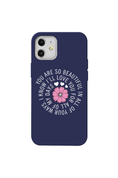 Other Apple iPhone 12 Your Ways Dark blue Colored Silicone TPU Θήκη