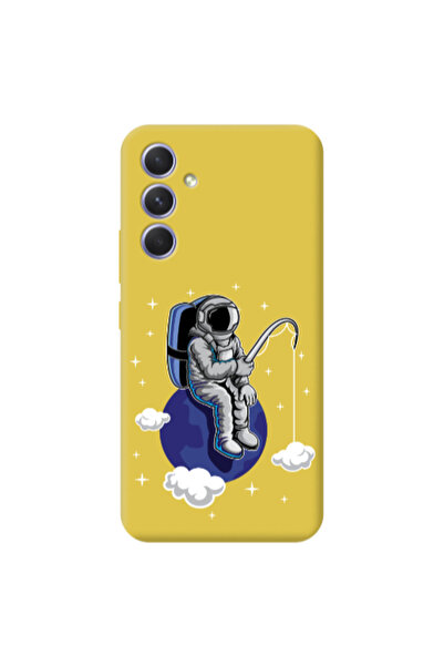 Other Samsung A26 Fishing space Yellow Colored Silicone TPU Θήκη