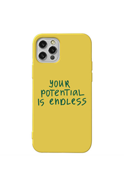 Other Apple iPhone 12 Pro Max Your potential is endless Yellow Colored Silico...