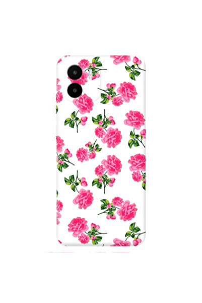 Other Xiaomi REDMI A2 Roses White Transparent Silicone TPU Θήκη