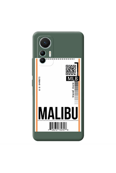 Other Xiaomi Mi 12 Lite Malibu Travel More Dark Green Colored Silicone TPU Θήκη