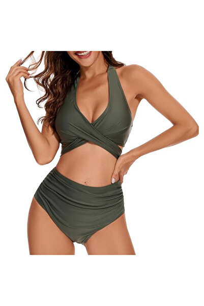 Simply Joy Costum de baie Simply Joy, din două piese, push-up, decolteu în V,...