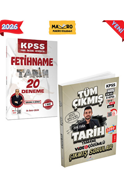 Dizgi Kitap 2026 KPSS FETİHNAME Tarih 20 Deneme Bekir Çelik - Tarih Tüm Sınav...