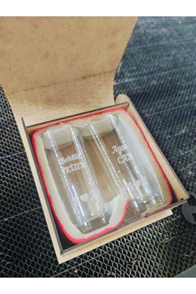tasarım bardak Kişiye Özel Kutulu Lazer Baskı Rakı Bardağı