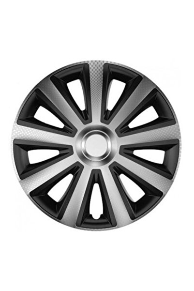 Versaco Τάσια Τροχών Carbon Aviator Ασημί / Μαύρο - 15'' - 4 τεμάχια.