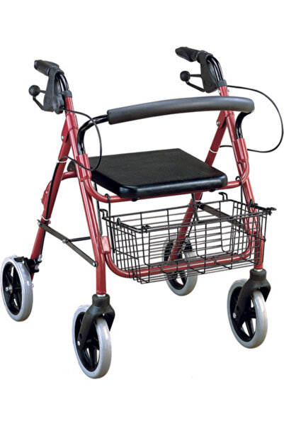 Alfa Care AC-330 Αναδιπλούμενο Αλουμινένιο Περιπατητήρας Μπορντό
