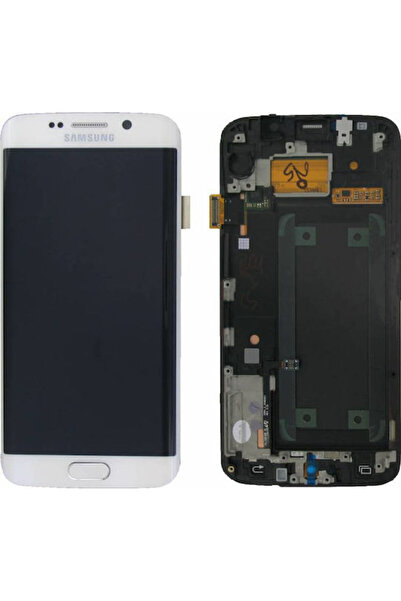 Samsung Οθόνη με μηχανισμό αφής και πλαίσιο για Galaxy S6 Edge (Λευκό) Κωδικό...