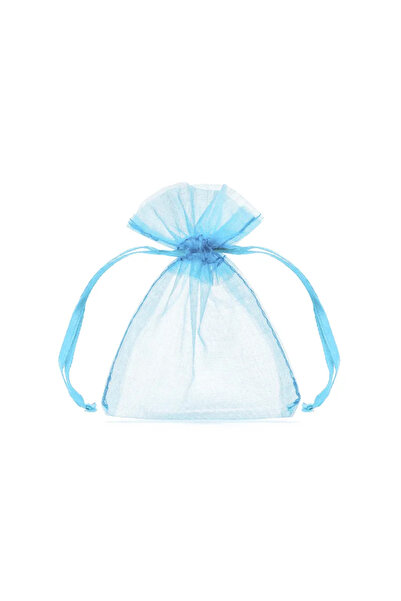 Partydeco Pungă de organza albastră 10 cm set 10 WRG5-011-10