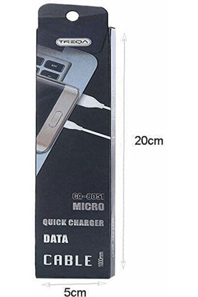 Treqa Καλώδιο φόρτισης 1μ. Κανονικό USB 2.0 σε micro USB Λευκό (CA-8051)