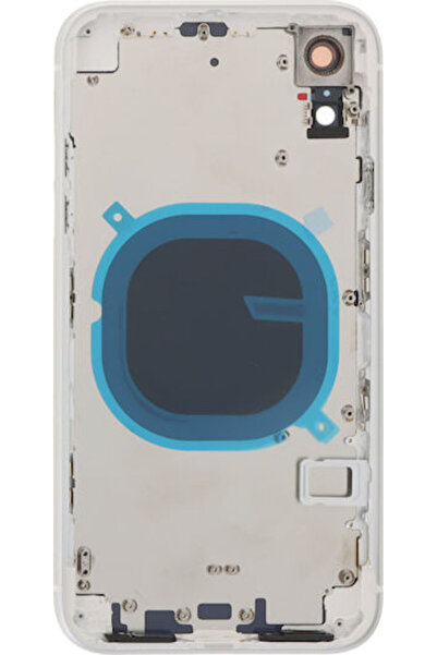OEM Πλαίσιο Καλύμματος Μπαταρίας + Λευκό για iPhone XR