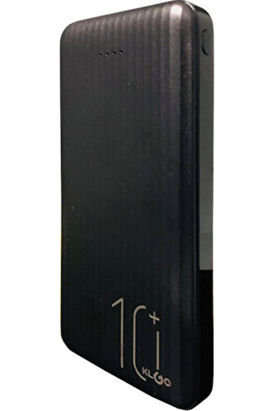 klgo KP-56 Power Bank 10000mAh με 2 θύρες USB-A Μαύρο