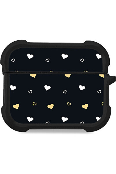 Other Θήκη Σιλικόνης Σειράς Sonique Heart σε Μαύρο Χρώμα για Apple AirPods Pro 3