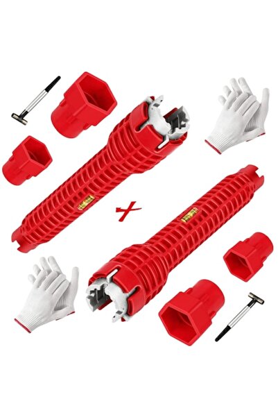 Next ®   Cheie multifuncțională 8-în-1 + mănuși - 2 bucăți, pentru instalator...