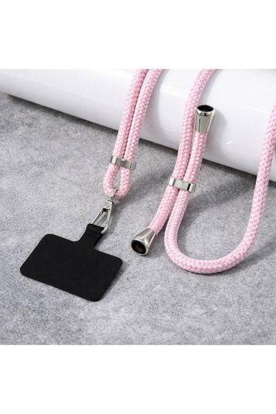 OEM Λουράκι λαιμού για κινητά τηλέφωνα ροζ