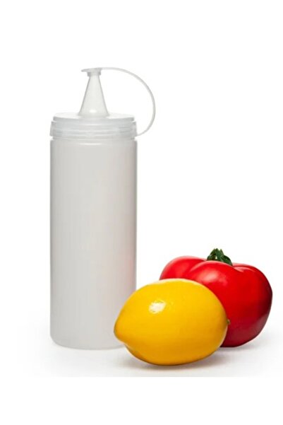 Generic Brand Transparent Sauce Bottle - 400 ML (3 Pieces)